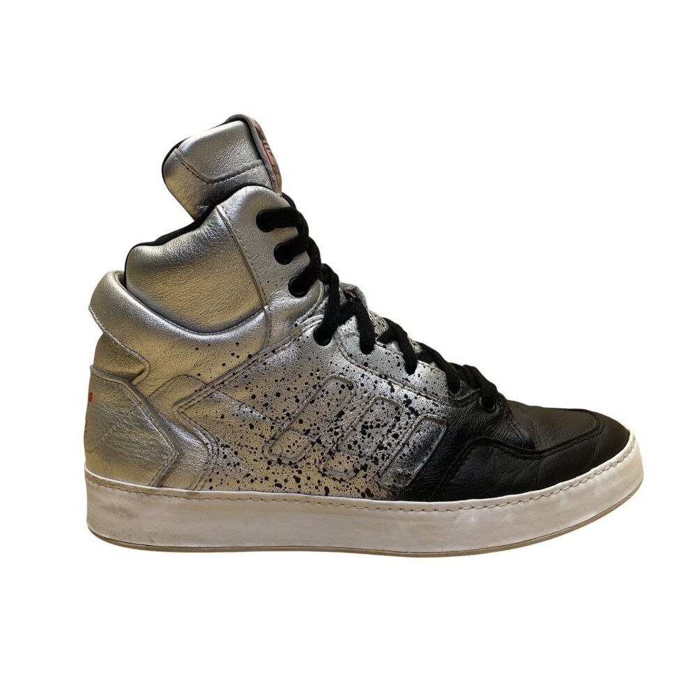 Adidas Women’s Silver Black Bankshot 2.0 Rita Ora High-Top Sneakers Size 8